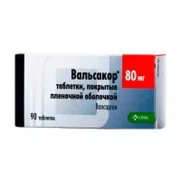Изображение товара Вальсакор таблетки покрыт. п/о 80мг, №90 КРКА-Рус