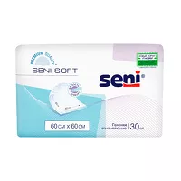 Изображение товара Seni Soft пеленки впитывающие одноразовые 60см*60см, 30шт
