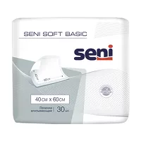 Изображение товара Seni Soft Basic пеленки впитывающие одноразовые 40см*60см, 30шт