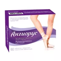 Изображение товара Ангиорус таблетки покрыт. п/о 50мг+450мг, №60