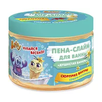 Изображение товара Baffy пена-слайм для ванны Душистая ваниль с сюрпризом (3+), 300мл