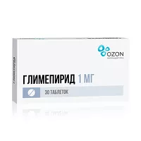 Изображение товара Глимепирид таблетки 1мг, №30