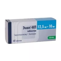 Изображение товара Энап-НЛ таблетки 12.5мг+10мг, №60