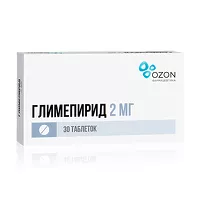 Изображение товара Глимепирид Озон таблетки 2мг, №30