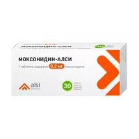 Изображение товара Моксонидин-Алси таблетки покрыт. п/о 0,2мг, №30