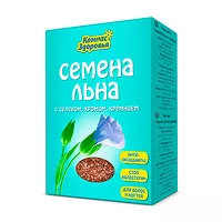 Изображение товара Компас здоровья семена коричневого льна с селеном, хромом, кремнием, 200г