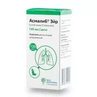 Изображение товара Асмалиб Эйр аэроз. д/ингал. доз. 160мкг/доза, 120доз