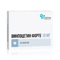 Изображение товара Винпоцетин форте таблетки 10мг, №30