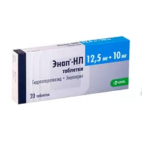 Изображение товара Энап - НЛ таблетки 12,5мг+10мг, №20