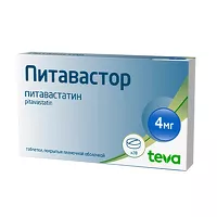 Изображение товара Питавастор таблетки покрыт. п/о 4мг, №28
