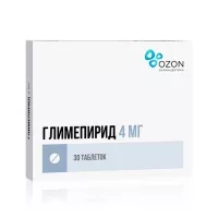 Изображение товара Глимепирид таблетки Озон 4мг, №30