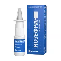 Изображение товара Нозефрин спрей назальный дозированный 50мкг/доза, 60доз