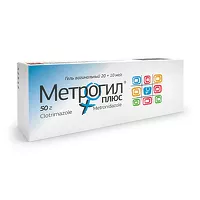 Изображение товара Метрогил Плюс гель вагинальный 1%, 50г с аппликат. №1