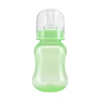 Изображение товара Курносики бутылочка для кормления с силиконовой соской приталенная (0+мес) цвет в ассорт., 125мл
