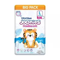 Изображение товара Joonies Premium Soft подгузники-трусики р.L (9-14кг), 56шт