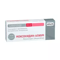 Изображение товара Моксонидин-Алиум таблетки покрыт. п/о 0,2мг, №30