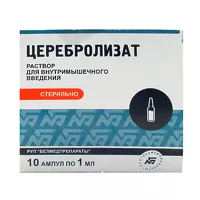 Изображение товара Церебролизат раствор д/в/м введ., 1мл №10
