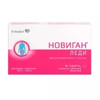 Изображение товара Новиган Леди таблетки покрыт. п/о 80мг+400мг, №10