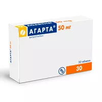 Изображение товара Агарта таблетки 50мг, №30 Гедеон Рихтер