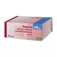 Изображение товара Лориста таблетки покрыт. п/о 100мг, №90 КРКА