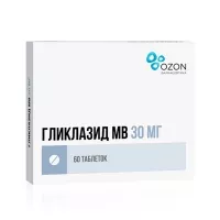 Изображение товара Гликлазид МВ таблетки с модиф. высвоб. 30мг, №60