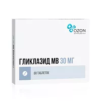 Изображение товара Гликлазид МВ таблетки с модиф. высвоб. 30мг, №60