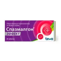 Изображение товара Спазмалгон Эффект таблетки покрыт. п/о, №30