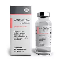 Изображение товара Амибактам порошок д/пригот. р-ра д/инъекций 1000мг+500мг, №1