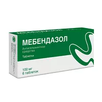 Изображение товара Мебендазол таблетки 100мг, №6