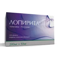 Изображение товара Лопирита таблетки покрыт. п/о 200мг+50мг, №120 Изварино Фарма