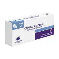 Изображение товара Сертралин Канон таблетки покрыт. п/о 100мг, №30