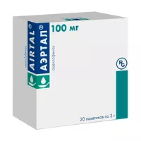 Изображение товара Аэртал порошок д/пригот.сусп. д/приема внутрь 100мг/3г, №20