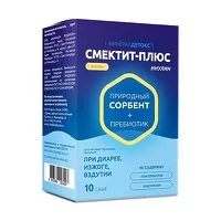 Изображение товара МинералДетокс Смектит+Плюс Инулин порошок д/пригот. р-ра д/приема внутрь со вкусом ванили, №10