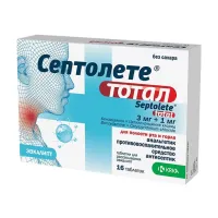 Изображение товара Септолете Тотал таблетки для рассасывания эвкалипт 3мг+1мг, №16