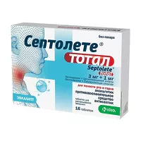 Изображение товара Септолете Тотал таблетки для рассасывания эвкалипт 3мг+1мг, №16