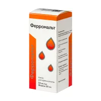 Изображение товара Ферромальт капли д/приема внутрь 50мг/мл, 30мл
