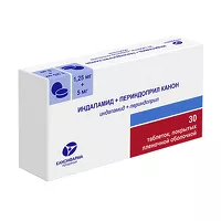 Изображение товара Индапамид+Периндоприл Канон таблетки покрыт. п/о 1,25мг+5мг, №30