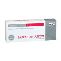 Изображение товара Валсартан-Алиум таблетки покрыт. п/о 80мг, №30