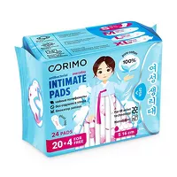 Изображение товара Corimo прокладки ежедневные анатомической формы (S-16см), 24шт