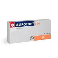 Изображение товара Диротон таблетки 5мг, №28