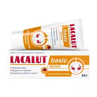 Изображение товара Lacalut Basic Repair зубная паста для восстановления и укрепления эмали, 65г