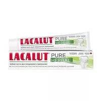 Изображение товара Lacalut Pure Herbal зубная паста с растительными экстрактами, 75мл