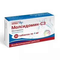 Изображение товара Молсидомин-СЗ таблетки 4мг, №30