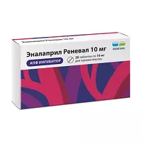 Изображение товара Эналаприл Реневал таблетки 10мг, №28 ПФК Обновление
