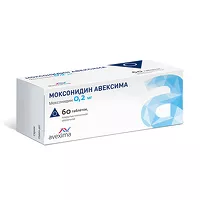Изображение товара Моксонидин Авексима таблетки покрыт. п/о 0,2мг, №60 Ирбитский Химфармзавод
