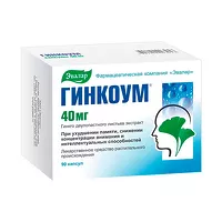 Изображение товара Эвалар Гинкоум капсулы 40мг, №90