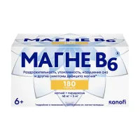 Изображение товара Магне В6 таблетки п/о 48мг+5мг, №180