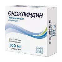Изображение товара Экоклиндин суппозитории ваг. 100мг, №3
