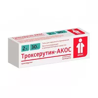 Изображение товара Троксерутин-АКОС гель д/наружн. прим. 2%, 30г