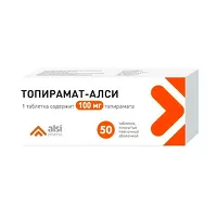 Изображение товара Топирамат-Алси таблетки покрыт. п/о 100мг, №50